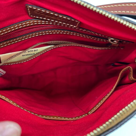 Dooney & Bourke Pebble Leather Crossbody Handbags Brown T'moro - Picture 7 of 11